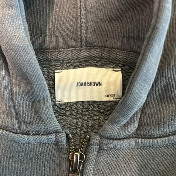 Joah Brown Zip-Up Hoodie - Picture 2 of 3